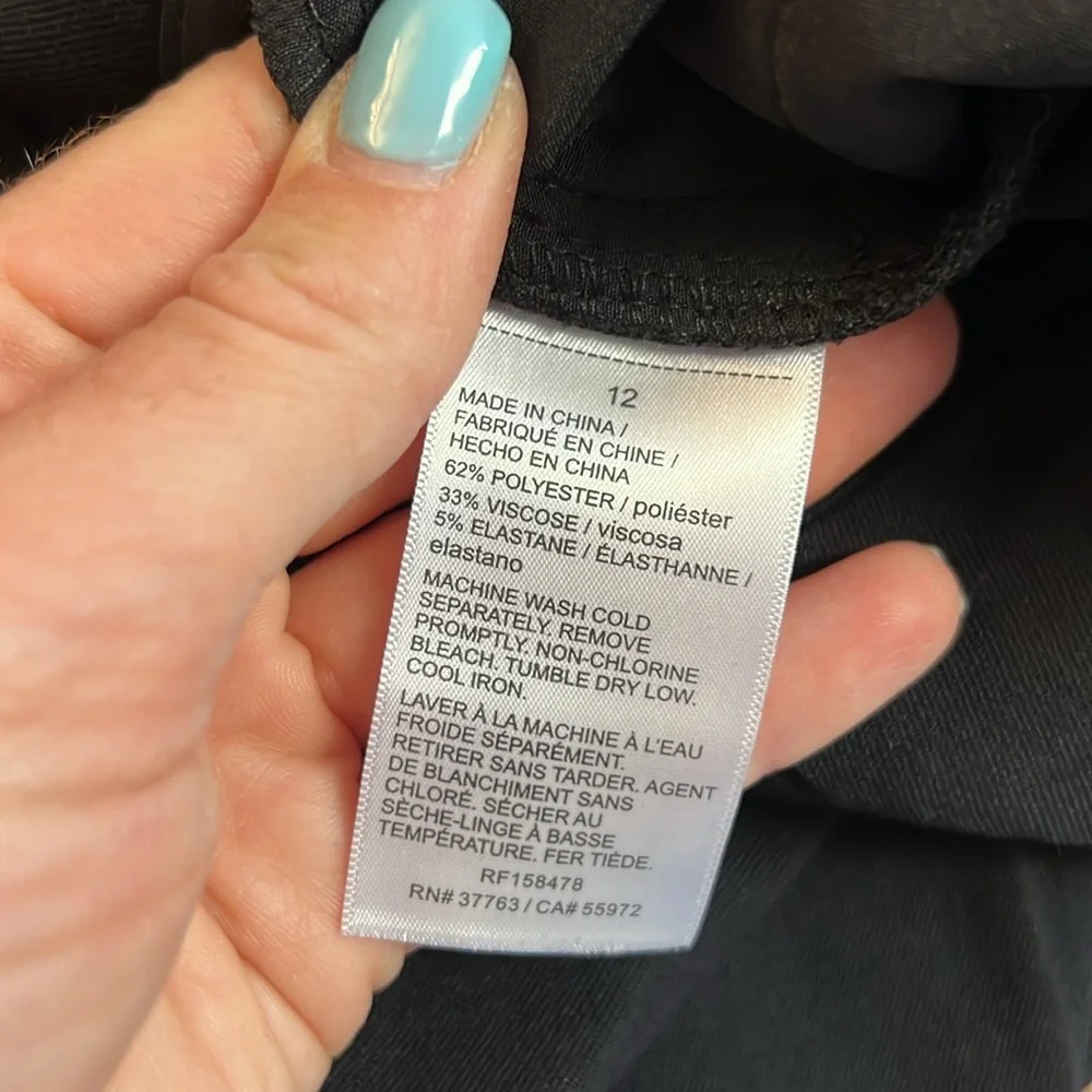 NWT Rafaella Sportswear Black Curvy Boot High Rise Dress Pants-‎ 12